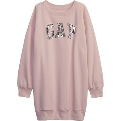 Gap Frch Fleece Logo dívčí šaty růžová – Sleviste.cz