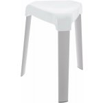 Orion stolička do sprchy bílá 42 cm, 45.5 cm, 42 cm – Zboží Dáma