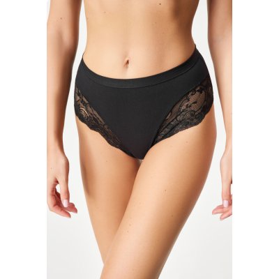 Jadea Klasické kalhotky Elina s vysokým pasem černá – Sleviste.cz