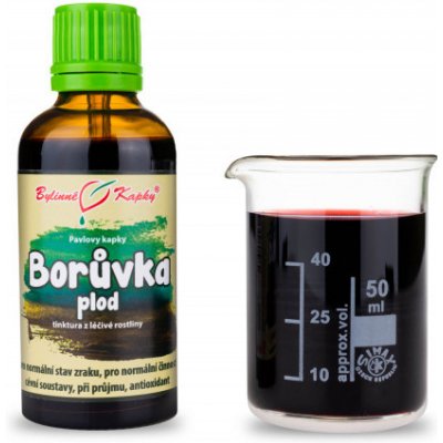 Bylinné kapky tinktura Borůvka plod 50 ml – Zboží Mobilmania