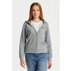 Dámská mikina Gant mikina ARCHIVE SHIELD FULL ZIP HOODIE šedá