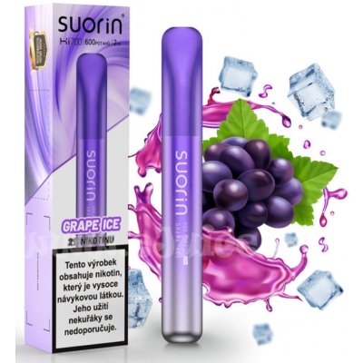 Suorin Bar Hi700 Grape Ice 20 mg 600 potáhnutí 1 ks – Zboží Dáma