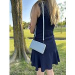 Pouzdro Charm London Malá kožená kabelka L626-018 světle modré moderní psaníčko – Hledejceny.cz