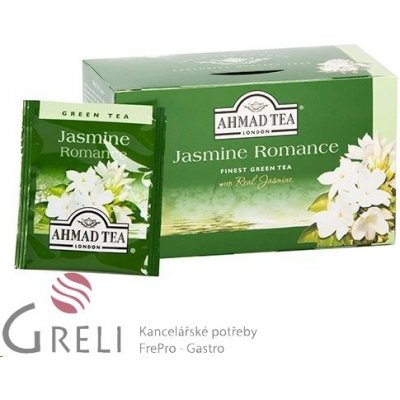 Ahmad Čaj Green Tea Jasmine Romance 20 x 2 g – Zbozi.Blesk.cz