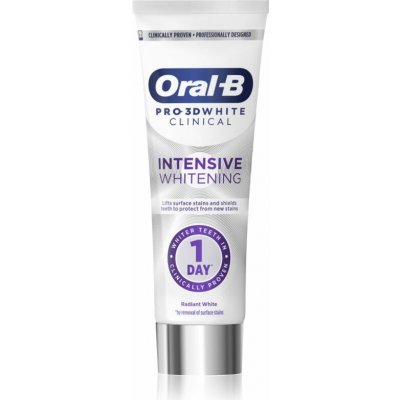 Oral B Pro-3D White Intensive Whitening intenzivní bělicí Radiant White 75 ml – Hledejceny.cz
