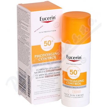 Eucerin Sun CC krém na opalování na obličej SPF50+ Medium Dark 50 ml