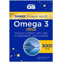 GS Omega 3 citrus 100+70 kapslí 2023