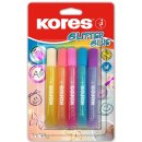 Kores lepidlo Glitter Glue pastelové barvy 5 x 10,5 ml