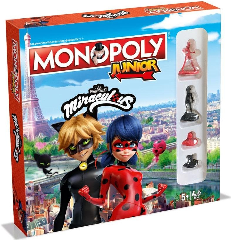Miraculous Tales of Ladybug & Cat Noir Board Game Monopoly Junior DE od 743  Kč - Heureka.cz