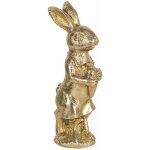 Velikonoční dekorace zlatého králíka s mrkví Métallique 9*8*23 cm – Hledejceny.cz