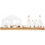 Svícen na čajové svíčky Räder jesličky, 45,5 cm - räder Vánoční svícen Large Nativity 45 cm, bílá barva, přírodní barva, dřevo, porcelán – Hledejceny.cz
