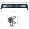 Exteriérové osvětlení SHARK LED Light Bar 20", Curved, 120W, R 560 mm - 5D