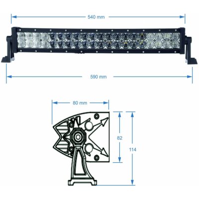 SHARK LED Light Bar 20", Curved, 120W, R 560 mm - 5D – Zbozi.Blesk.cz