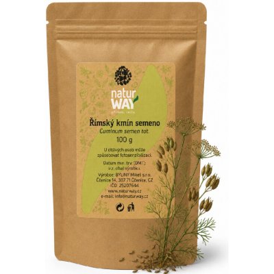 naturWay Kmín římský cumin plod celý 100 g – Hledejceny.cz