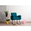 Houpací křeslo Atelier del Sofa Rocking Chair Kono Petrol Green