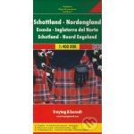 Skotsko severní Anglie mapa Freytag 1:400 000 Velká Británie – Hledejceny.cz