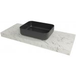 Naturel Dolce deska pod umyvadlo 83,5 x 8 x 50 cm mramor Carrara bílá mat DO8050MCB – Zboží Dáma
