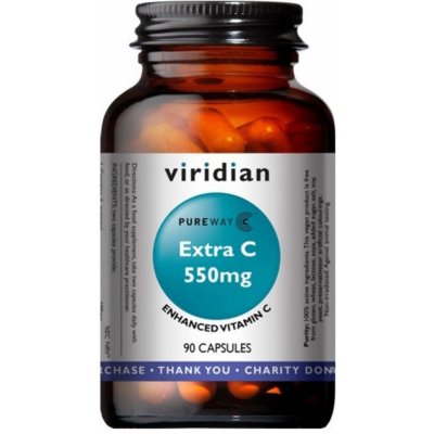 Viridian nutrition Extra C 550 mg 90 kapslí – Zboží Mobilmania