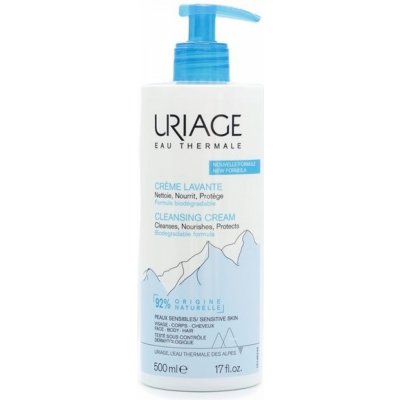 Uriage mycí krémový gel bez obsahu mýdla Cleansing Cream 500 ml