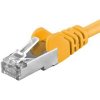síťový kabel Premiumcord sp6asftp070Y Patch, CAT6a S-FTP, RJ45-RJ45, AWG 26/7, 7m, žlutý