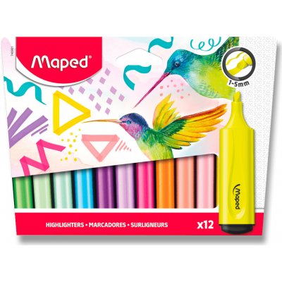 Maped zvýrazňovač Fluo Peps sada 12 ks 40901 – Zboží Živě