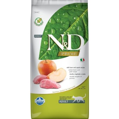 N&D PRIME Cat Grain Free Adult Boar & Apple 5 kg – Zboží Mobilmania