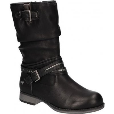 Mustang Nadměrné kozačky černé 1139-624-9 – Zboží Mobilmania