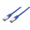 síťový kabel C-Tech CB-PP5F-05B patch, Cat5e, FTP, 0,5m, modrý