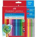 Faber-Castell Grip 2001 18 barev + 4 barvy + 2 grafitové tužky – Zboží Dáma