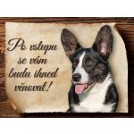 Sport hobby Cedulka Welsh Corgi Cardigan Po vstupu CP1096 15 x 11 cm – Zboží Mobilmania