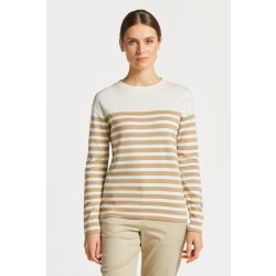 GANT STRIPED LS T-SHIRT hnědá