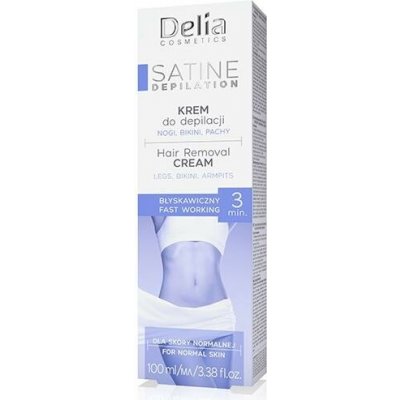 Delia Cosmetics Satine Depilation 3 min Fast Working depilační krém 100 ml – Zboží Mobilmania