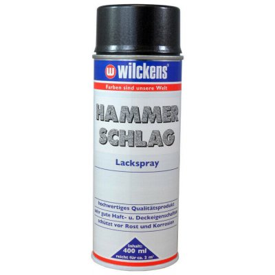 WILCKENS Kladívková kovářská barva ve spreji Hammerschlag-Lackspray Antracit 400 ml