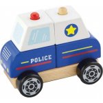 Viga Toys Dřevěné policejní auto pro nejmenší – Zbozi.Blesk.cz