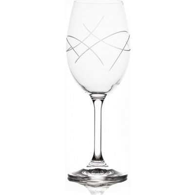 Crystalex Bohemia na bílé víno Lara Waves 6 x 250 ml