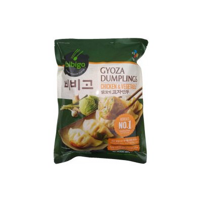 Bibigo Gyoza dumplings chicken & vegetable mražené knedlíčky taštičky plněné kuřecím masem a zeleninou 600 g