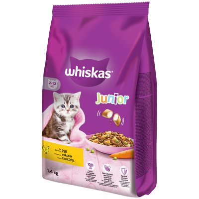 Whiskas Dry Junior s kuřecím 1,4 kg – Zboží Mobilmania