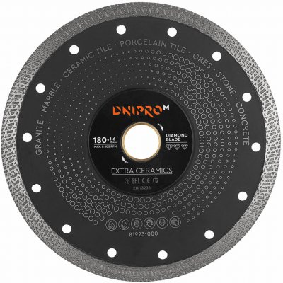 Dnipro-M Diamantový kotouč 180 x 22,2 mm 81923000 – Zboží Mobilmania