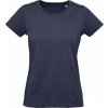 Dámská Trička B&C organické tričko Inspire Plus mírně prodlouženémodrá námořní