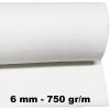 Metráž Technický filc 6 mm barva bílá, šířka 150 cm