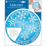 Šablony plastové otočné vločky 25,5 cm x 31 cm – Zboží Dáma