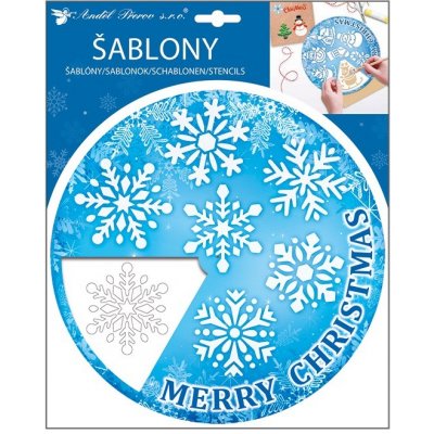 Šablony plastové otočné vločky 25,5 cm x 31 cm – Zboží Dáma
