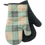 Kuchyňské bavlněné rukavice - chňapky TARTAN zelená 100% bavlna 19x30 cm Essex – Sleviste.cz