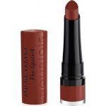 Bourjois Paris Rouge Velvet The Lipstick matná rtěnka 12 Brunette 2,4 g – Zboží Mobilmania