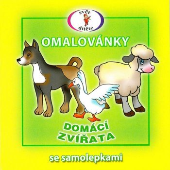 Vydavatelství Šikulka Domácí zvířata Omalovánky se samolepkami A5