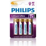 Philips Ultra Lithium AA 4ks FR6LB4A/10 – Zboží Mobilmania