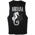 Rock Off Nirvana Seahorse & Logo Mono černá – Zboží Mobilmania