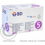 BD Micro-Fine Plus jehly 0,25 x 5 mm 31 G pro inzulínová pera 100 ks – Zboží Dáma