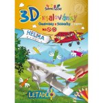 3D omalovánka A4 SET Letadlo – Zboží Dáma