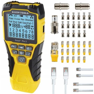 Klein Tools VDV Scout Pro 3 Tester Kit Locator PoE VDV501-852 – Sleviste.cz